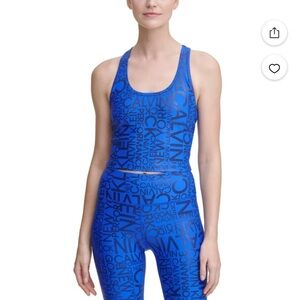 Calvin Klein Women's Blue Sports Bra. Size M